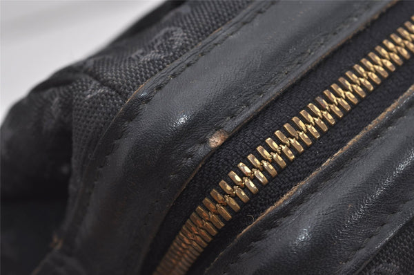 Auth Louis Vuitton Monogram Mini Josephine PM Hand Bag Dark Blue M92414 LV 5852I