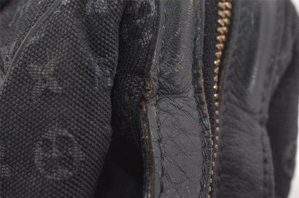 Auth Louis Vuitton Monogram Mini Josephine PM Hand Bag Dark Blue M92414 LV 5852I