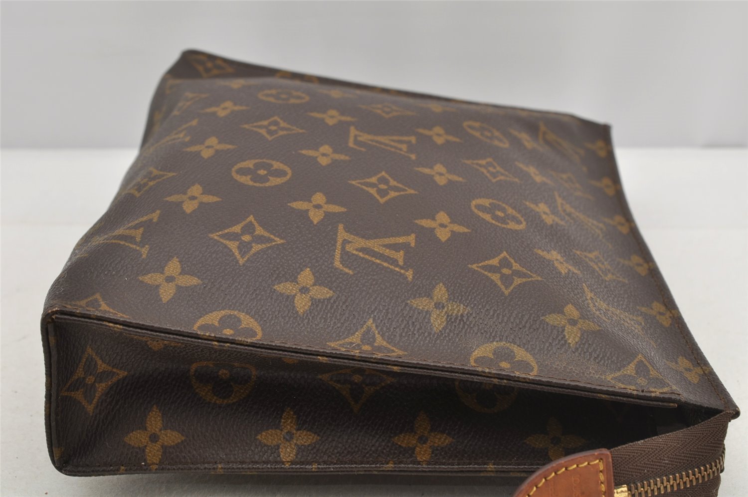 Auth Louis Vuitton Monogram Poche Toilette 26 M47542 Cosmetics Pouch Junk 5854I