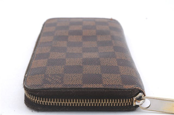 Authentic Louis Vuitton Damier Zippy Wallet Long Purse N60015 LV 5855D