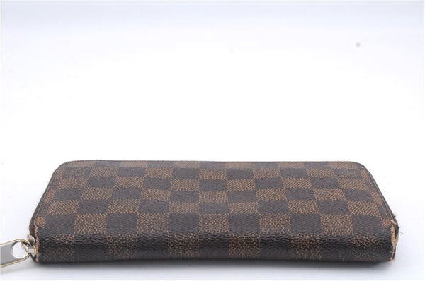 Authentic Louis Vuitton Damier Zippy Wallet Long Purse N60015 LV 5855D