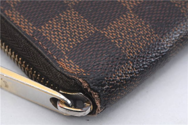 Authentic Louis Vuitton Damier Zippy Wallet Long Purse N60015 LV 5855D