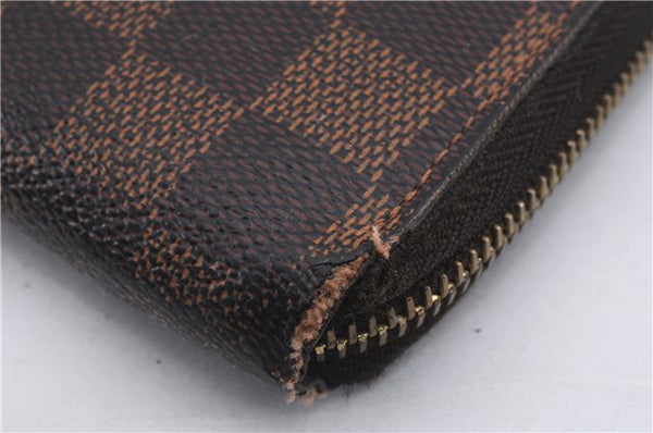 Authentic Louis Vuitton Damier Zippy Wallet Long Purse N60015 LV 5855D