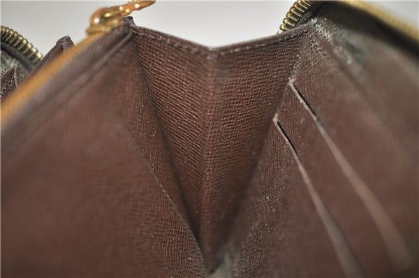 Authentic Louis Vuitton Damier Zippy Wallet Long Purse N60015 LV 5855D