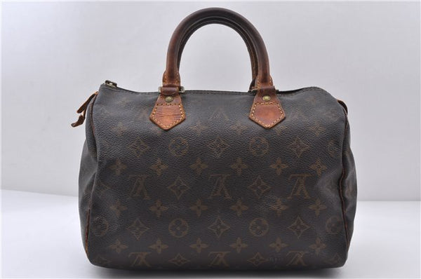 Authentic LOUIS VUITTON Monogram Speedy 25 Hand Bag Purse M41528 LV Junk 5856C