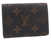 Auth Louis Vuitton Monogram Enveloppe Carte de Visite Card Case M62920 LV 5858D