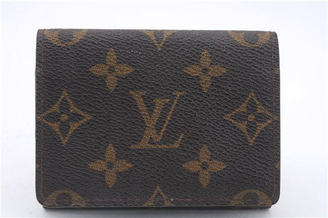 Auth Louis Vuitton Monogram Enveloppe Carte de Visite Card Case M62920 LV 5858D