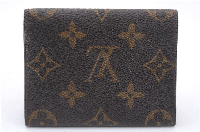 Auth Louis Vuitton Monogram Enveloppe Carte de Visite Card Case M62920 LV 5858D