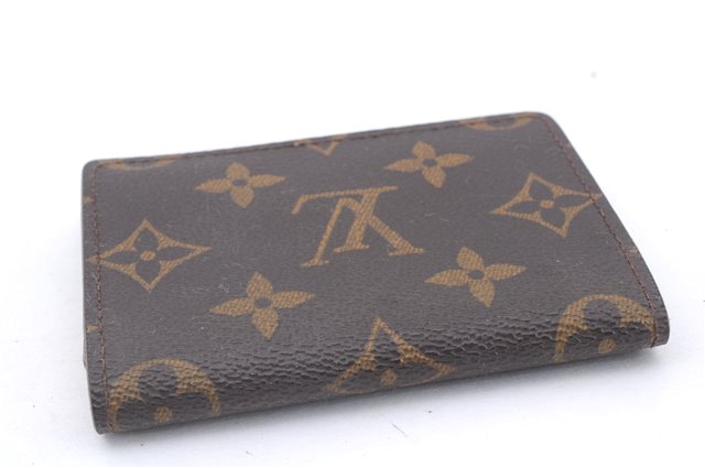 Auth Louis Vuitton Monogram Enveloppe Carte de Visite Card Case M62920 LV 5858D