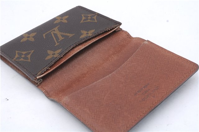 Auth Louis Vuitton Monogram Enveloppe Carte de Visite Card Case M62920 LV 5858D