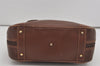 Authentic GUCCI Vintage Hand Bag Purse Leather Brown 5858I
