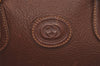 Authentic GUCCI Vintage Hand Bag Purse Leather Brown 5858I