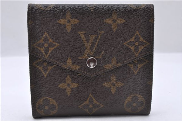 Auth Louis Vuitton Monogram Porte Monnaie Billets Trifold Wallet M61660 LV 5859D