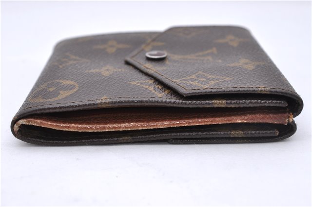 Auth Louis Vuitton Monogram Porte Monnaie Billets Trifold Wallet M61660 LV 5859D