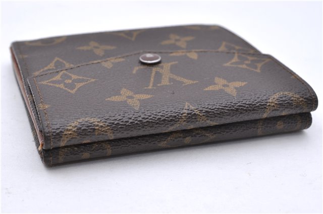 Auth Louis Vuitton Monogram Porte Monnaie Billets Trifold Wallet M61660 LV 5859D