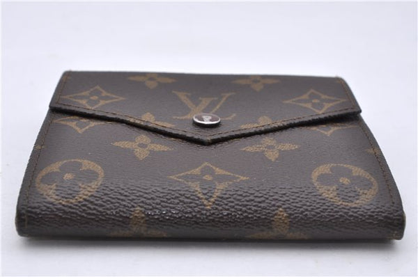 Auth Louis Vuitton Monogram Porte Monnaie Billets Trifold Wallet M61660 LV 5859D