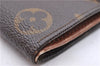 Auth Louis Vuitton Monogram Porte Monnaie Billets Trifold Wallet M61660 LV 5859D