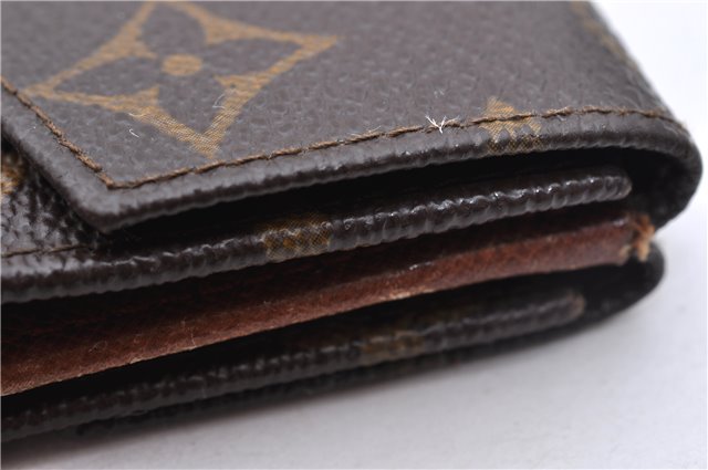 Auth Louis Vuitton Monogram Porte Monnaie Billets Trifold Wallet M61660 LV 5859D