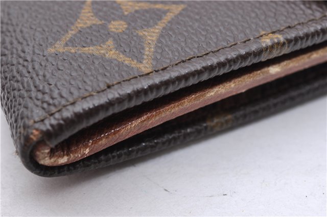 Auth Louis Vuitton Monogram Porte Monnaie Billets Trifold Wallet M61660 LV 5859D