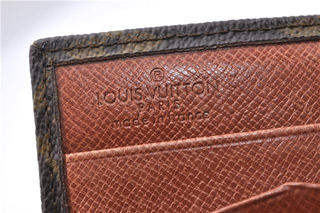 Auth Louis Vuitton Monogram Porte Monnaie Billets Trifold Wallet M61660 LV 5859D