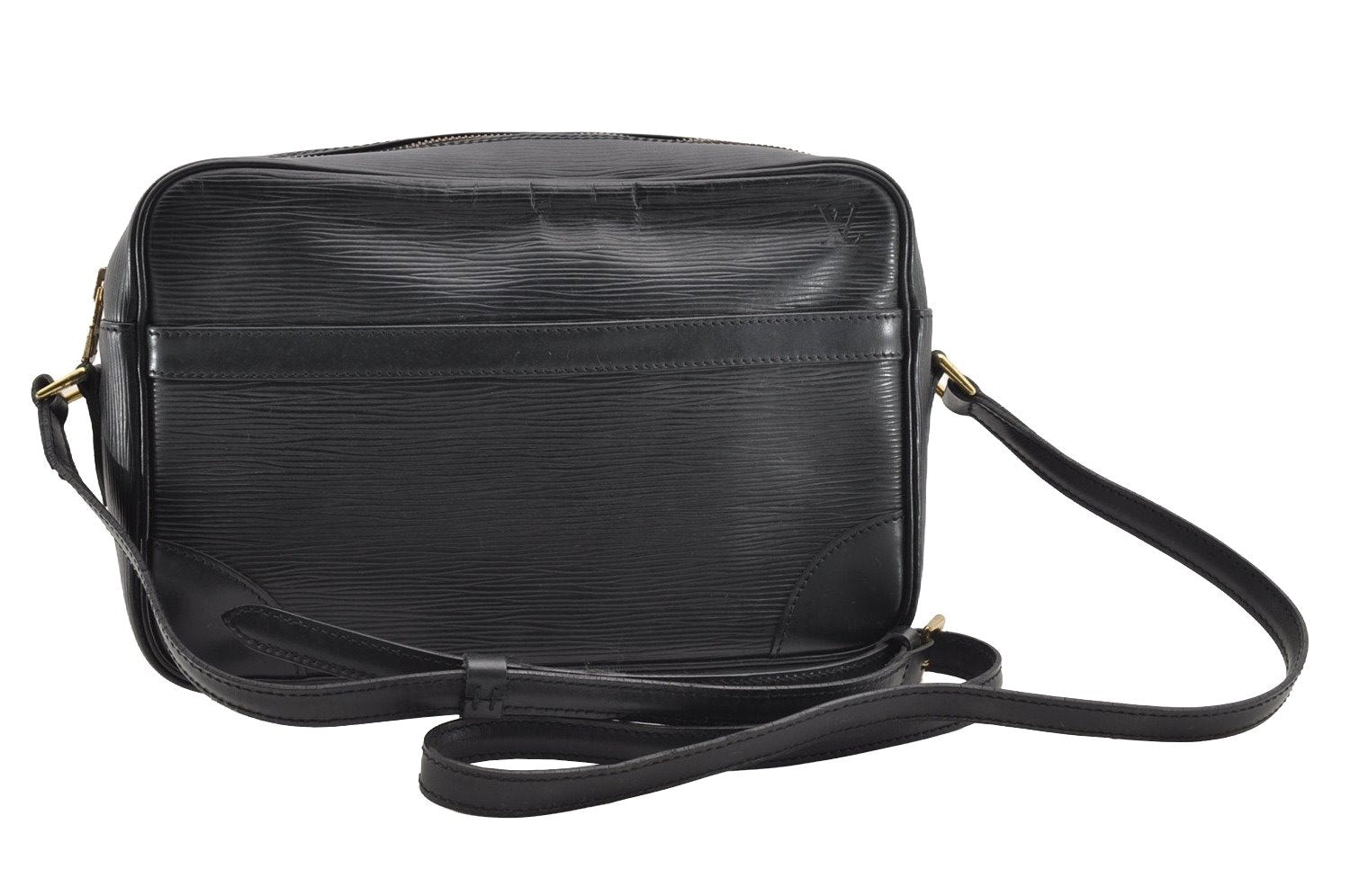 Auth Louis Vuitton Epi Trocadero 27 Shoulder Cross Bag Black M52302 LV 5861I