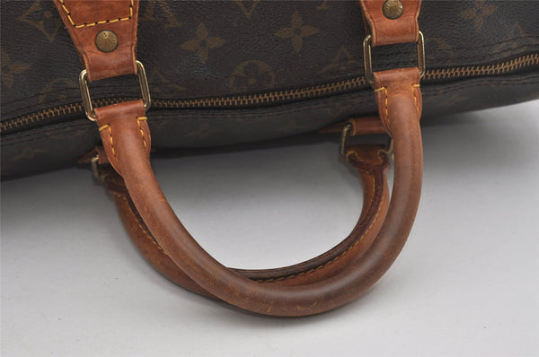 Authentic Louis Vuitton Monogram Speedy 35 Hand Boston Bag M41524 LV 5863I