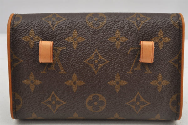 Auth Louis Vuitton Monogram Pochette Florentine Pouch Waist Bag M51855 LV 5866I