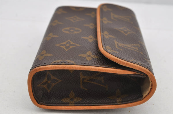 Auth Louis Vuitton Monogram Pochette Florentine Pouch Waist Bag M51855 LV 5866I