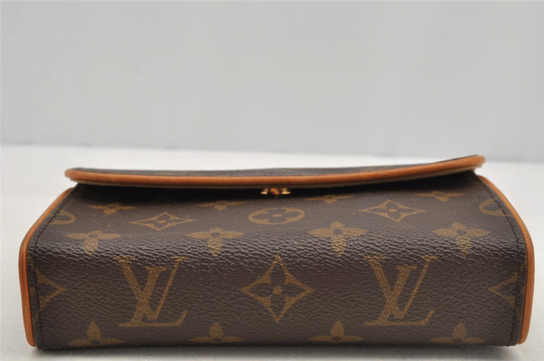 Auth Louis Vuitton Monogram Pochette Florentine Pouch Waist Bag M51855 LV 5866I