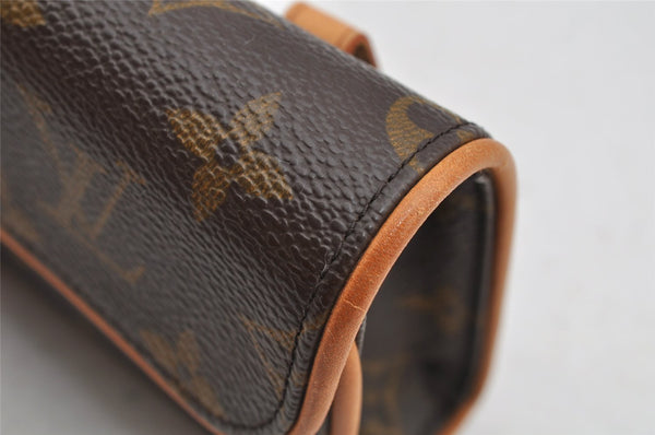 Auth Louis Vuitton Monogram Pochette Florentine Pouch Waist Bag M51855 LV 5866I