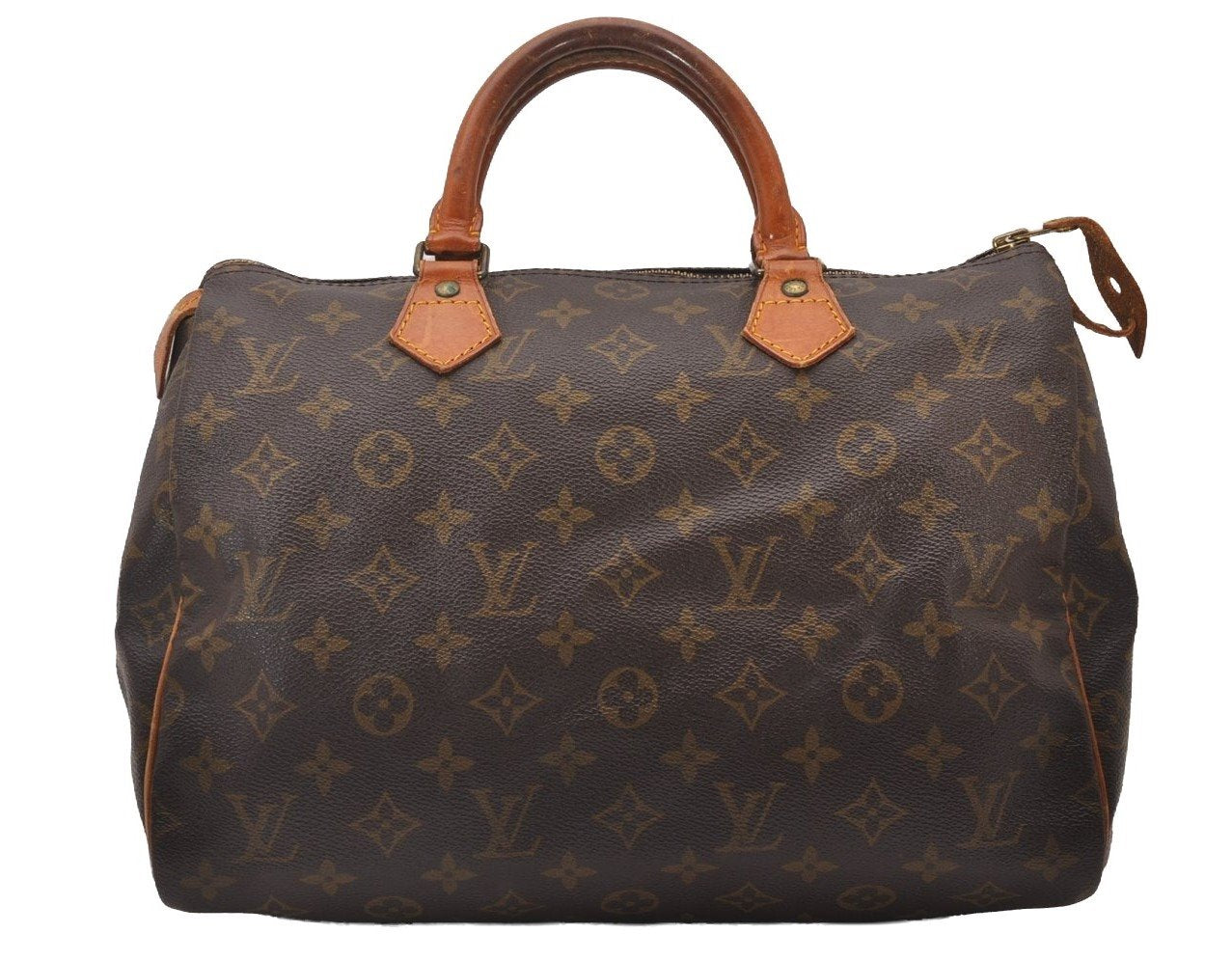 Authentic Louis Vuitton Monogram Speedy 30 Hand Boston Bag M41526 LV 5867I