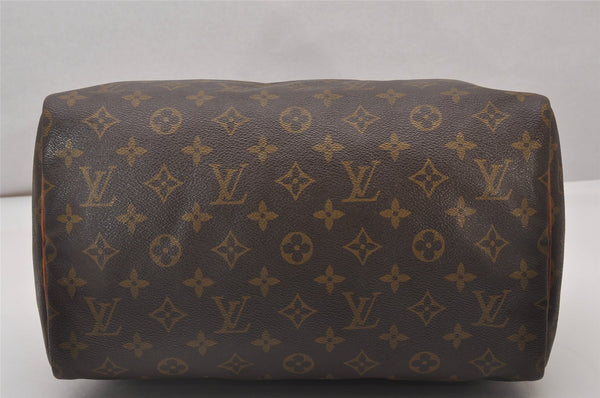 Authentic Louis Vuitton Monogram Speedy 30 Hand Boston Bag M41526 LV 5867I