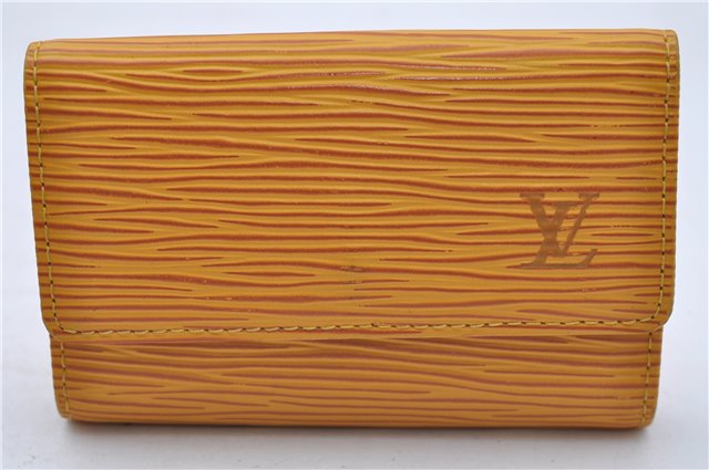 Authentic Louis Vuitton Epi Multicles 6 Key Case Yellow M63819 LV 5870D