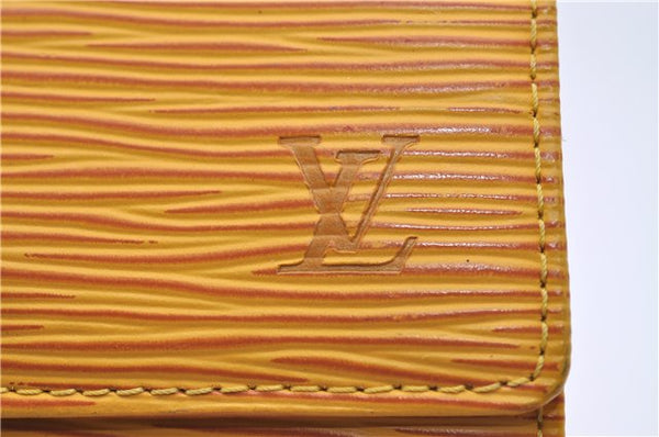 Authentic Louis Vuitton Epi Multicles 6 Key Case Yellow M63819 LV 5870D