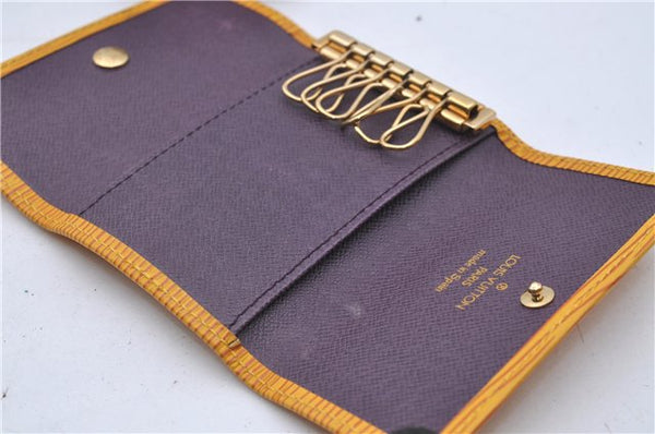 Authentic Louis Vuitton Epi Multicles 6 Key Case Yellow M63819 LV 5870D