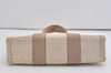 Authentic HERMES New Fourre Tout PM Hand Tote Bag Purse Canvas Beige 5871I
