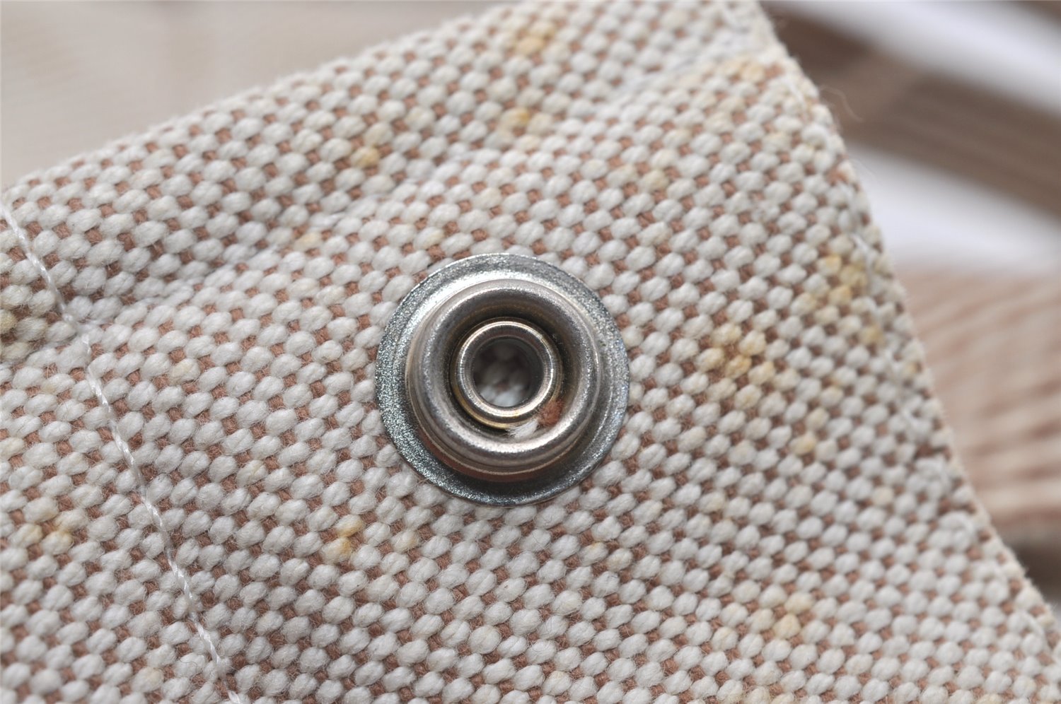 Authentic HERMES New Fourre Tout PM Hand Tote Bag Purse Canvas Beige 5871I