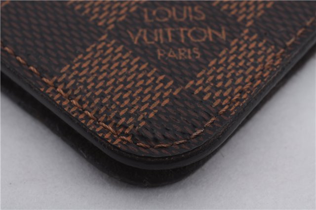 Authentic Louis Vuitton Damier Folio Iphone 7 Mobile Phone Case N61068 LV 5872D