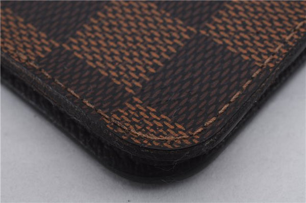 Authentic Louis Vuitton Damier Folio Iphone 7 Mobile Phone Case N61068 LV 5872D