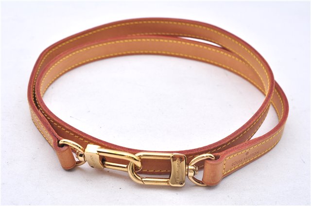 Authentic Louis Vuitton Leather Shoulder Strap Beige 39.4