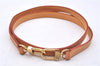 Authentic Louis Vuitton Leather Shoulder Strap Beige 39.4" LV 5873E