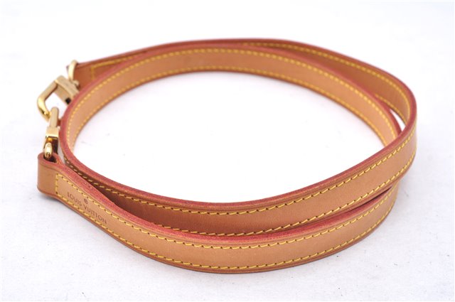 Authentic Louis Vuitton Leather Shoulder Strap Beige 39.4