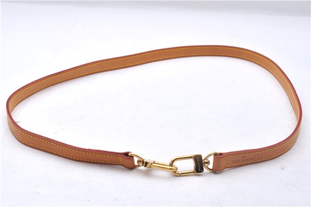 Authentic Louis Vuitton Leather Shoulder Strap Beige 39.4