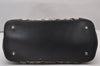 Authentic COACH Signature Shoulder Tote Bag Canvas Leather 6086 Black 5873I