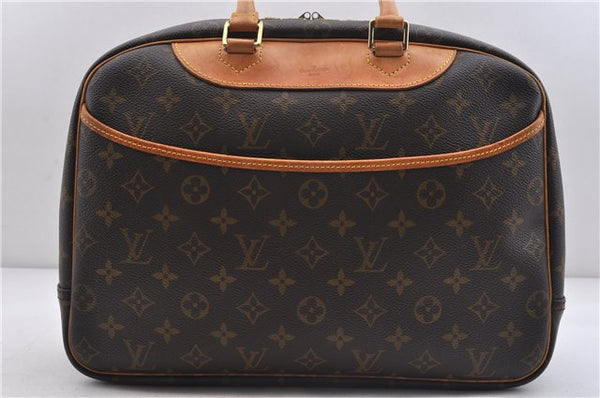 Authentic LOUIS VUITTON Monogram Deauville Hand Bag Purse M47270 LV 5875C