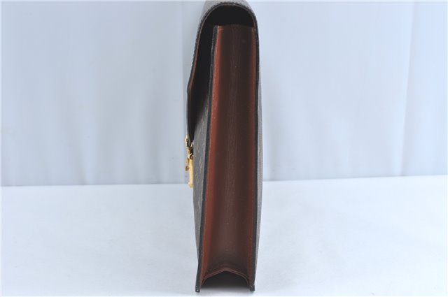 Auth Louis Vuitton Monogram Porte Documents Bandouliere M53338 Briefcase 5878C