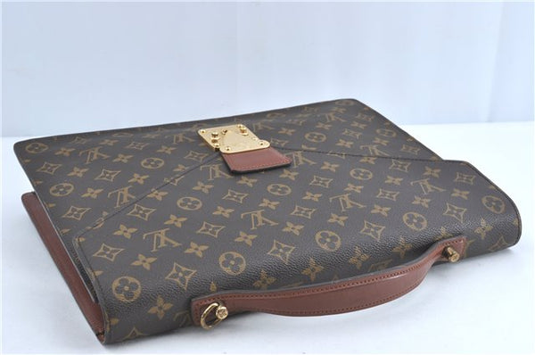 Auth Louis Vuitton Monogram Porte Documents Bandouliere M53338 Briefcase 5878C
