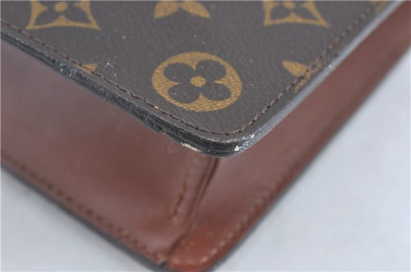 Auth Louis Vuitton Monogram Porte Documents Bandouliere M53338 Briefcase 5878C