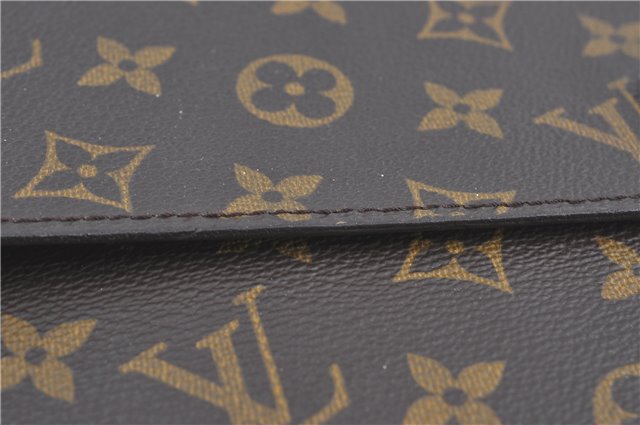 Auth Louis Vuitton Monogram Porte Documents Bandouliere M53338 Briefcase 5878C