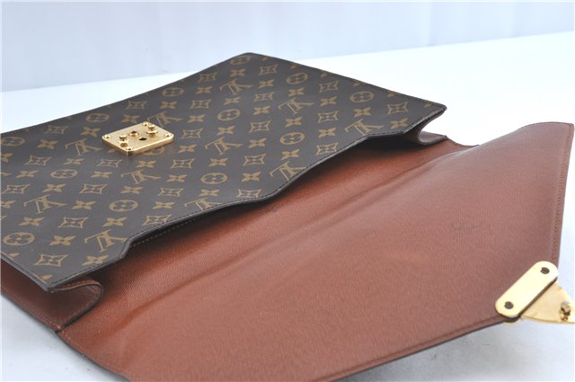 Auth Louis Vuitton Monogram Porte Documents Bandouliere M53338 Briefcase 5878C